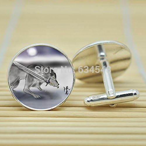 Pretty Lee Artorias And Sif Dark Souls In Silver Cufflinks Glass Cabochon Cufflinks C3242
