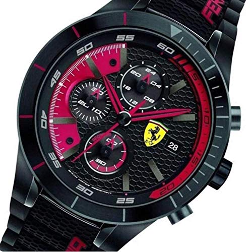 Ferrari-Mens-0830260-REDREV-EVO-Analog-Display-Quartz-Black-Watch