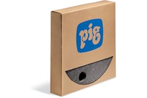 NEW PIG CORPORATION New Pig Barrel Top Absorbent Mat - Heavyweight for 55 Gallon Drums with Bungs (.75" Dia and 2" Dia) - 25 Pads - 22" Diameter - MAT208