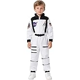 Dormstop Kids Astronaut Costume Space Jumpsuit for Boys Girls Space Pretend Dress up