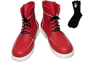 Tokisaki Halloween Men's High-top Shoes Fashion Ladies Pu Leather Midoriya Izuku Cosplay Boots Hero Academia Deku Costume Mina Ashido Shoes