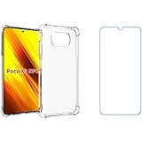 Kit Capa Anti Impacto e Película De Vidro Xiaomi Poco X3 e POCO X3 NFC + Kit de Instalação