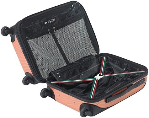 Fibre Di Carbonio Largo Luggage 3 Piece Set, Orange, One Size
