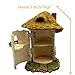 PRETMANNS Fairy Garden House Kit - Miniature Accessories & Furniture – House is 9.25”High – Door Opens Wide – Fairy Garden Supplies