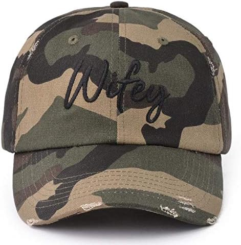 distressed camo hat