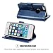 OCASE Wallet Case for iPhone SE 2016 Edition/iPhone 5S/ iPhone 5 [Card Slot] [Kickstand] Leather Wallet Flip Case for Old iPhone SE/ 5S/ 5 Devices - Blue