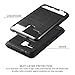 Alcatel OneTouch Flint Case, Alcatel OneTouch Fierce XL Case, kaesar [Slim Fit] [Shock Absorption] Brushed Metal Texture Hybrid Dual Layer Slim Protector Case Cover for Alcatel Fierce XL - Black
