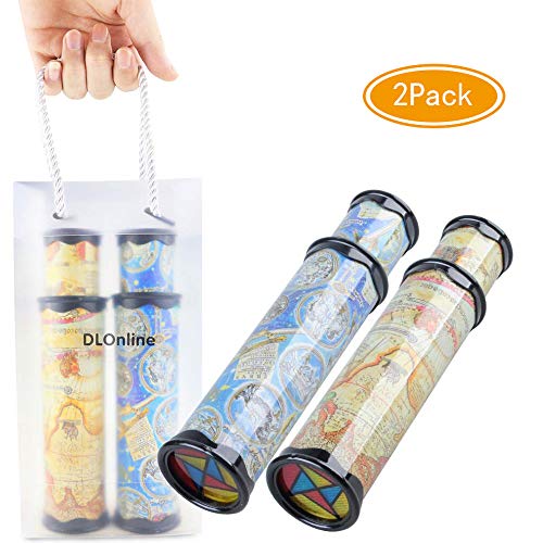 2Pack Mseeur magic kaleidoscope,best birthday gift for children.(Two Colours)