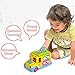 fisca Intellectual Musical School Bus, Learning Educational Toys for Baby & Toddler, Electronic Car with Lights for 1 2 3 Year Old Boys and Girls