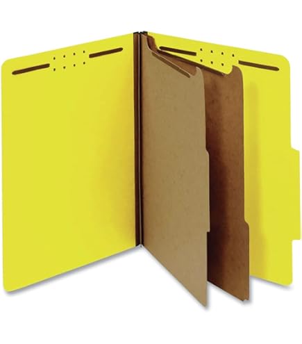 thumbnail interactive-video image 1 of Universal 6-Section Classification Folders - Legal Size Manila 15/Box 1 of 13