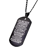 CALIS Dog Tags for Men Engraved I Want You to Believe Deep in Your Heart Love Dad Dog Tag