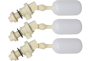 IGERSAW 1/2 Float Valve 3 Pieces Cattle Waterer Ball Automatic Water Bowl Float Valve with Adjustable Arm for Livestock Water Tank