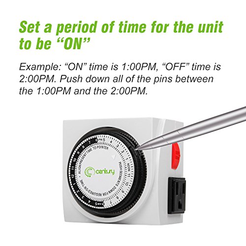 3 Century+Heavy+Mechanical+Timer+Outlet