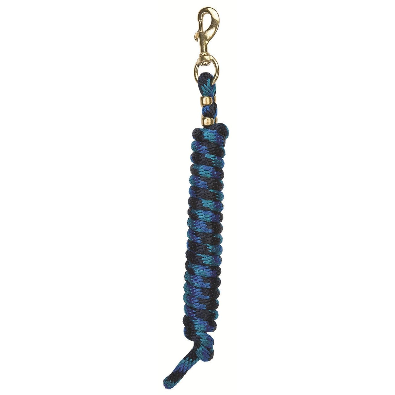 Weaver Leather Poly Lead Rope, Navy/Blue/Turquoise, 5/8 x 10'