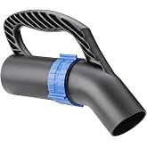 Rockler Dust Right Shop Vacuum Attachments - Airflow Control Grip for Woodworking Dust Collection &ndash; Fits 2-1/2 Shop Vac Attachments, Ergonomic Polymer Design