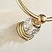 WINCASE Crystal Towel Ring, Gold Towel Holders for Bathrooms, Round Hand Towel Rack Wall Mounted Decorative