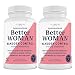 BetterWOMAN Bladder Control Supplement for Women- Helps to Reduce Bathroom Trips - Sleep Better at Night -Reduce Urgency and Occasional Leakage* - interceuticals (2 Bottles)
