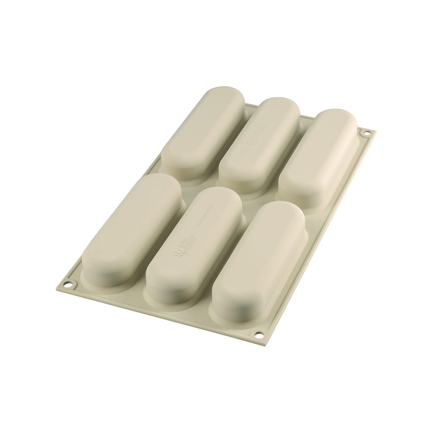 Silikomart - Kit Pop éclair - Set of 2 Silicone molds, Grey 130X38 H 40 MM