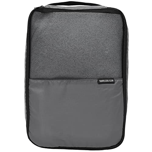 Travelers Club Riddock Luggage and Travel Accessories, Charcoal, 14-Piece Set