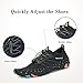 Mens Womens Water Shoes Quick Dry Barefoot for Swim Diving Surf Aqua Sports Pool Beach Walking Yoga Black 8