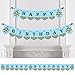 Big Dot of Happiness Blue Monkey Boy - Birthday Party Bunting Banner - Blue Party Decorations - Happy Birthday