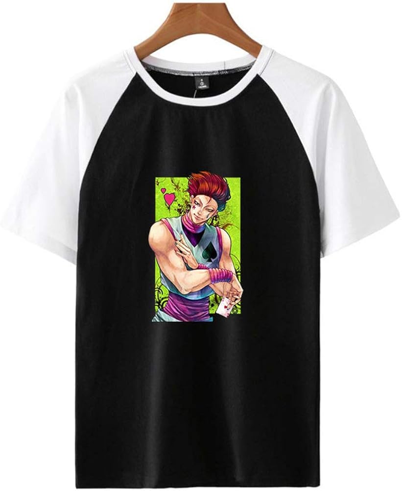 Hunter X Hunter Anime T-Shirt,Men Crew Neck Tee Shirts for Anime-Fans
