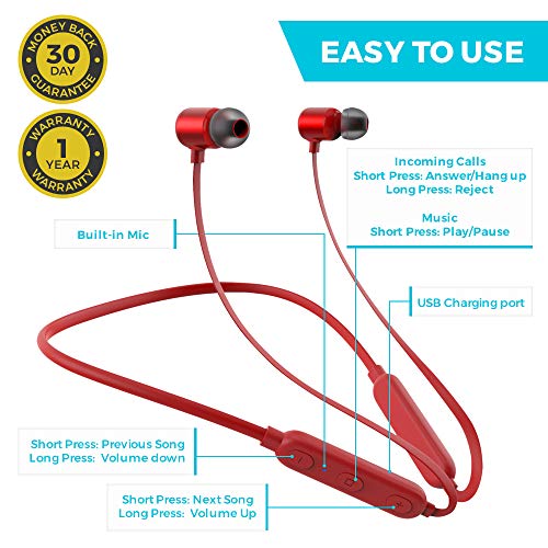 VMPALACE Bluetooth Headphones, Noise Cancelling Headphones with