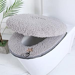 Rongxin Toilet Seat Mat SetBathroom Universele 2 stks/set Kussen+deksel Cover Warm Zacht Wasbaar Closestool Seat Case…