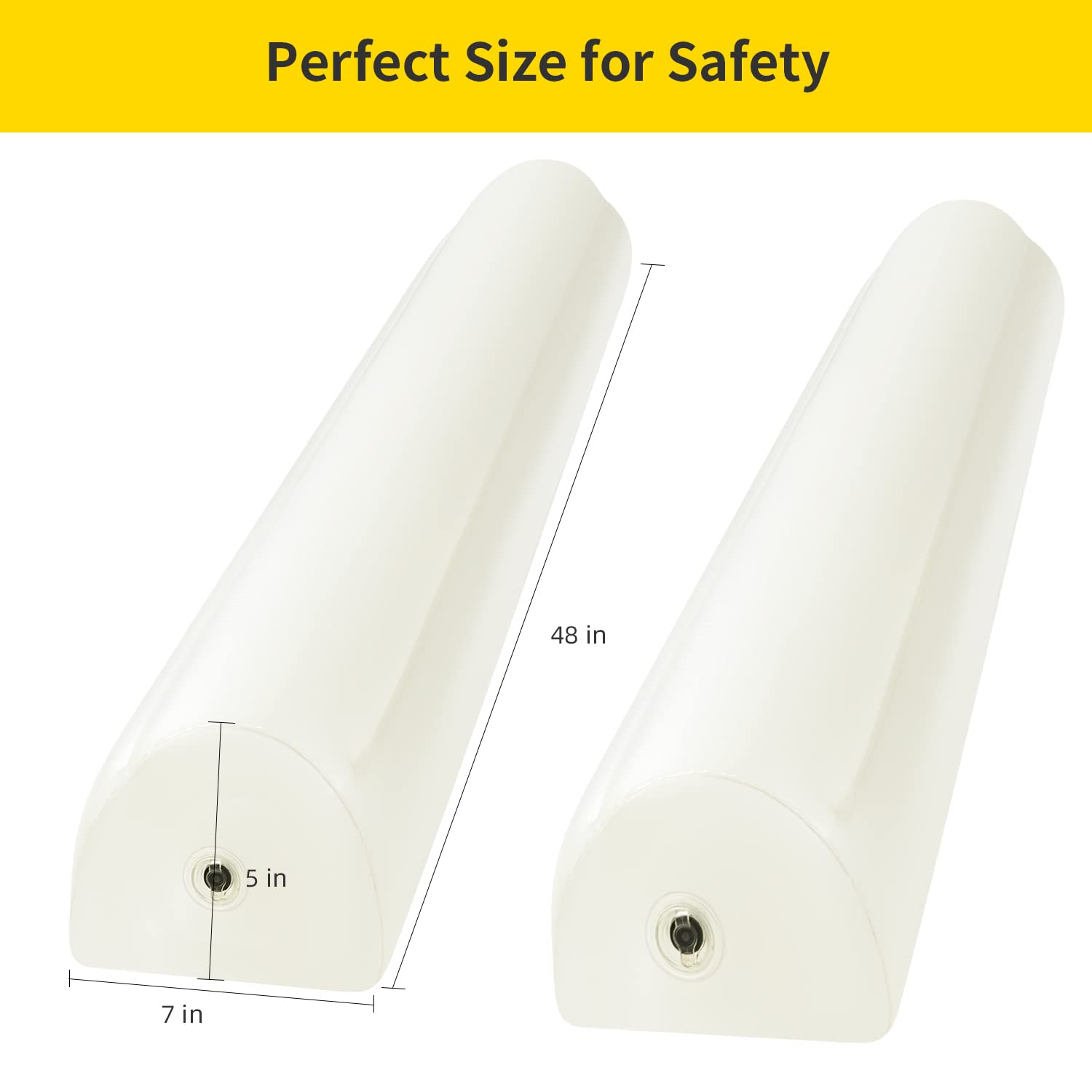 [2-Pack] Travel Bed Rails for Toddlers | Inflatable Bed Rails, Blow Up Bed Rails for Kids | Toddler Bed Guard Rail for Full, Queen, King Size Beds | Portable Bed Rail for Home, Hotel or Travel