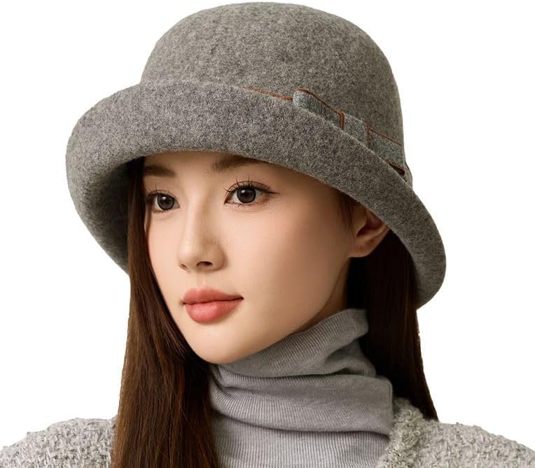 Winter Bucket Hat for Women Warm Hats Cute Knitted Warm Soft  display picture 1