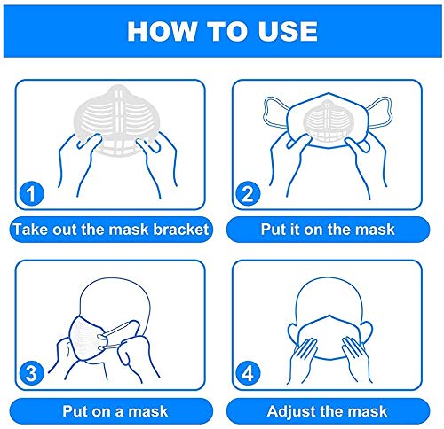 Mask Bracket 3D Internal Support Frame for Face Mask, Reusable ...