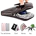 Leather Men Belt Pouch, Cell Phone Holster Wallet Pocket Waist Bags Mini Travel Messager Pouch (Dark)