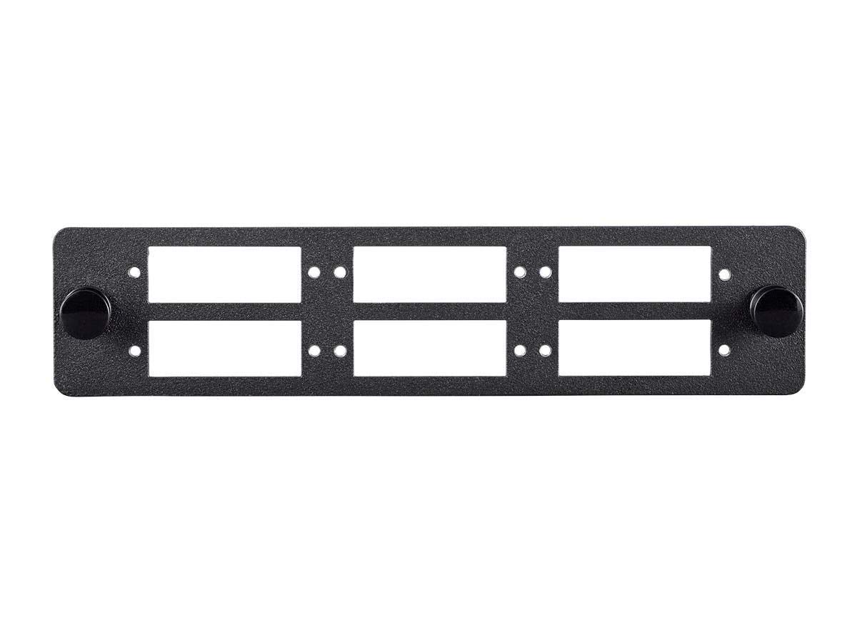 Monoprice Lgx Fiber Adapter Panel | Made from 16 Gauge Cold Rolled Steel, Easy to Install, use with Blank Panels