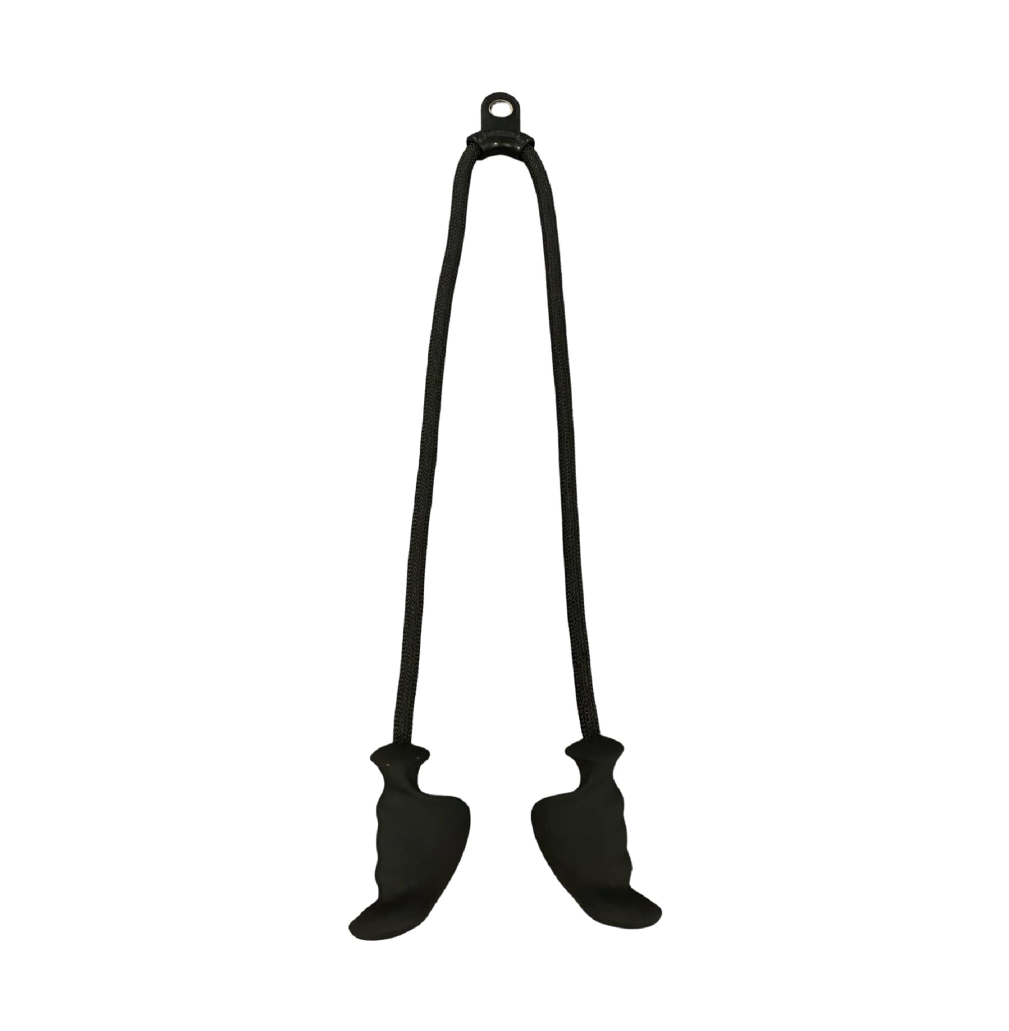 GymPin Long Ropes | Tricep ERGO Handles Pull Down Attachment, Grippy Cable Machine for Home Gym Fitness Equipment - Muscle Triceps Exercise Bodybuilding