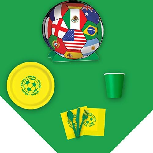 FIFA World Cup 2014 Soccer Brasil Complete 58pc Tableware Party Pack