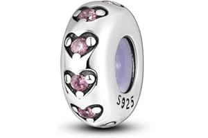 Charms Compatible with Pandora Bracelets, Sterling Silver Dangle Charms for Bracelets Necklaces Heart Butterfly Animal Travel