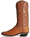 Old West Men's Fancy Stitched Ostrich Print Cowboy Boot Pointed Toe Cognac 9 D(M) US
