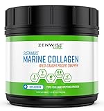 Marine Collagen Peptides Powder - With 11g Type I Protein & Amino Acids - From Sustainable Wild Caught Pacific Fish Snapper - Provides Vital Joint & Bone + Muscle Support - Skin & Hair Health - 12 OZ