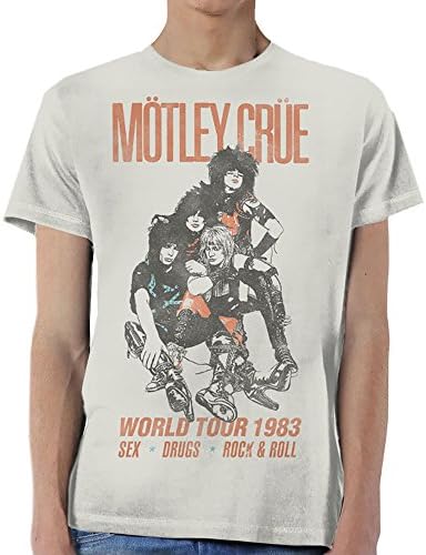 Amazon.com: Motley Crue Men's World Tour Vintage T-Shirt X-Large