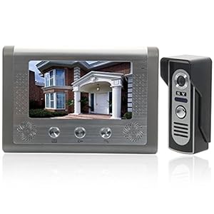 7 Inch Video Door Phone Doorbell Intercom Kit 1-camera 1