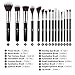 DUcare Makeup Brushes 15 Piece Makeup Brushes Set Premium Synthetic Goat Hairs Kabuki Brushes Foundation Blending Blush Face Eyeliner Shadow Brow Concealer Lip Cosmetic Brushes Kit with Cosmetic Bag