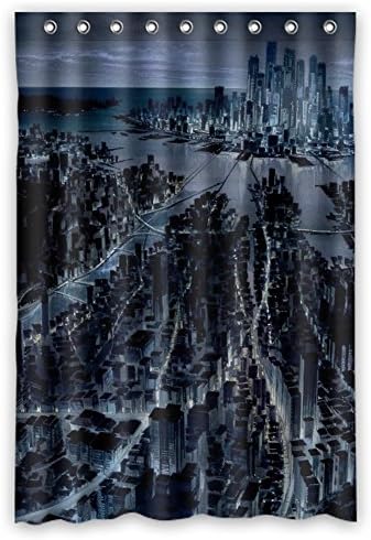 JIUDUIDODO Nature &amp; MILDEW RESISTANT Personalized custom Ghost In The Shell Waterproof Polyester Fabric Bathroom Shower shade curtains 48" x 72",about 120cm x 183cm
