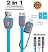Acatim Lightning Duo 2-in-1 and Charge Cable with Lightning & microUSB connectors for Apple iPhone 6 6Plus, iPad Air mini, Samsung S4 5 6& more