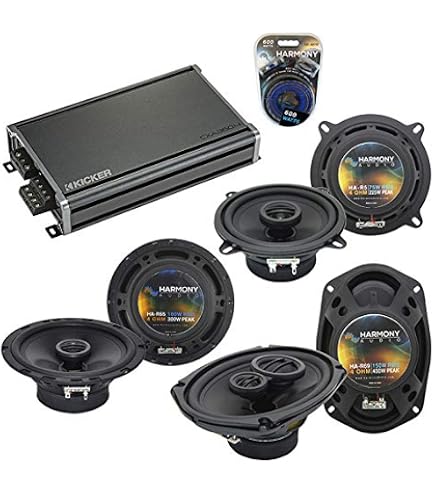 Chrysler 300M Factory Speaker Upgrade Kit (1999-2004) – Harmony 6.5” & 3.5” Speakers – 100W