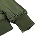 DAVID.ANN Men's Bomber Flight Jacket,Army Green,Medium