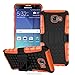 Cocomii Hand Grenade Galaxy Note 2 Case, Slim Thin Matte Vertical & Horizontal Kickstand Reinforced Drop Protection Fashion Phone Case Bumper Cover Compatible with Samsung Galaxy Note 2 (Orange)