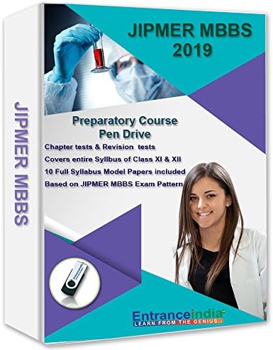 EntranceIndia JIPMER MBBS 2019 Preparatory Course with 10 Model Papers (Pen Drive)