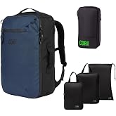 COR Surf Island Hopper Carry On Travel Backpack, 28L Blue, Packing Cubes