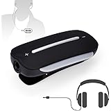 Avantree aptX LOW LATENCY Bluetooth Audio Adapter for Headphones with Clip, Wireless Receiver with Microphone for Handsfree Call and Music - Clipper Pro