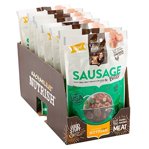 Rachael Ray Nutrish Sausage Bites Real Meat Dog Treats, OvenBrowned Chicken Recipe, 3 Ounces